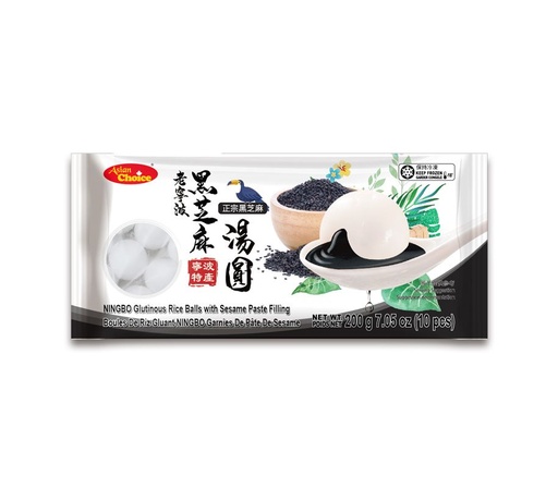 [21134] AC-Ningbo Glutionous Rice Balls With Sesame Paste Filling/黑芝麻汤圆  200g