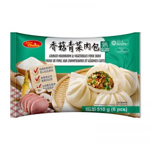 [21143] AC-Cooked mushroom & vegetables pork buns/亚洲优选香菇青菜肉包 510g