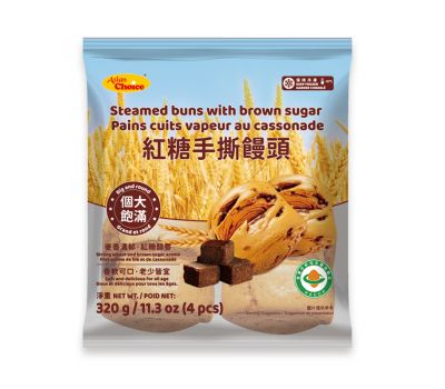 [21199] AC-Steamed Bun with Brown Sugar 亚洲优选红糖手撕馒头 320g